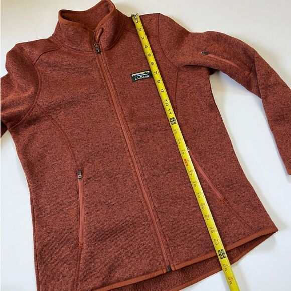 L.L.Bean Sweater Fleece Full-Zip Jacket Small Petite - Picture 10 of 11